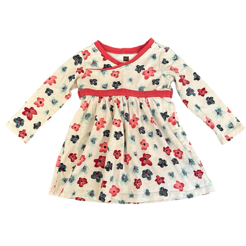 Tea Collection Floral Print Dress with Pink and Blue Florals